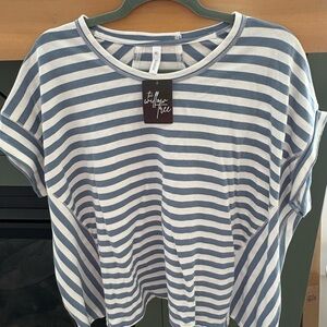 Wishlist Blue and White Striped Tee